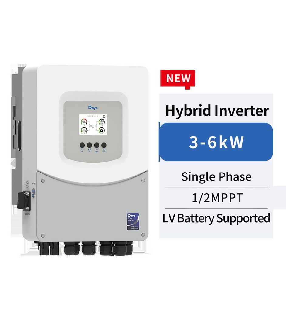 DEYE-EU Low Voltage Hybrid Inverter Single Phase 3.6kW SG06